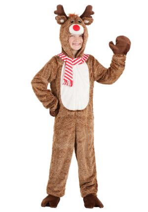 Plush Reindeer Costume for Kids
