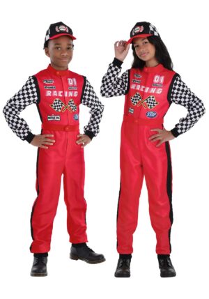 Kid's Unisex Race Car Driver Costume | Uniform Costumes