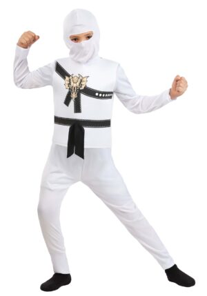 White Ninja Master Kid's Costume | Ninja Costumes