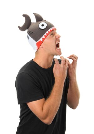 Knit Shark Hat | Funny Adult Apparel