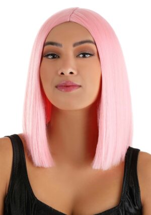 Light Pink Long Bob Women's Costume Wig | Costume Wigs