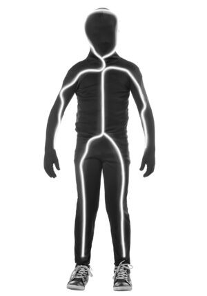 Light Up Stick Figure Kid's Costume | Funny Costumes