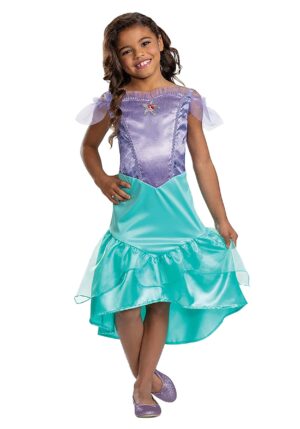 Disney Little Mermaid Girl's Sustainable Ariel Costume Dress | Disney Costumes
