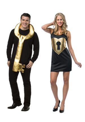 Lock and Key Couples Costume for Adults
