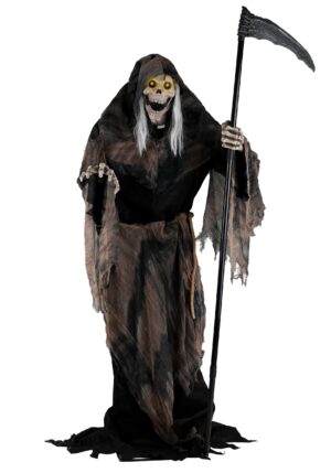 6 Foot Lunging Reaper Animated Halloween Decoration | Seasonal Visions International