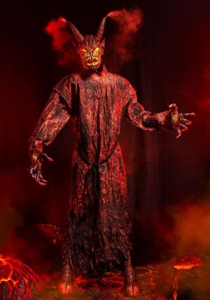 7.25FT Animated Magmoor the Lava Demon Halloween Decoration | Halloween Animatronics