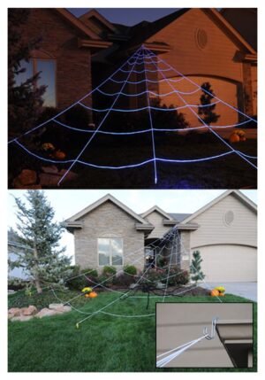 23.33FT Mega Spider Web Halloween Outdoor Decoration | Spider Decorations