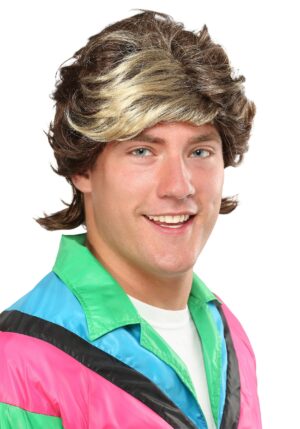 80s Highlight Men's Costume Wig | 80s Accessories