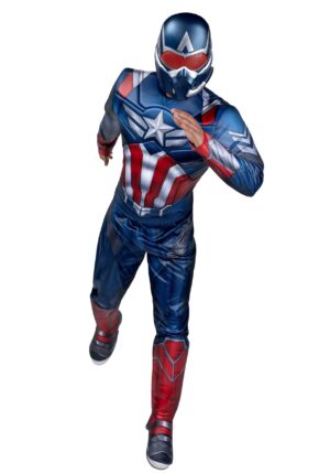 Deluxe Men's Captain America Sam Wilson Costume | Marvel Costumes