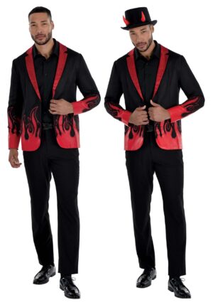 Devil Flame Men's Costume Jacket | Adult Devil Costumes