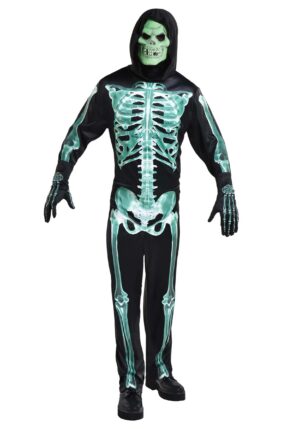 Men's Glow-in-the-Dark Skeleton Man Costume | Scary Costumes