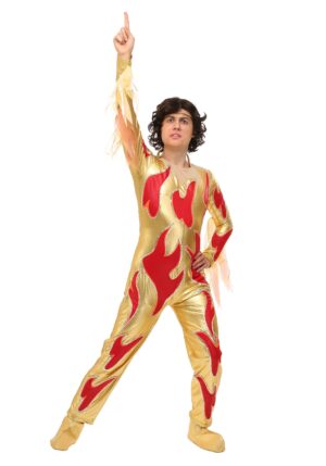 Plus Size Blades of Glory Fire Jumpsuit Men's Costume | Movie Costumes