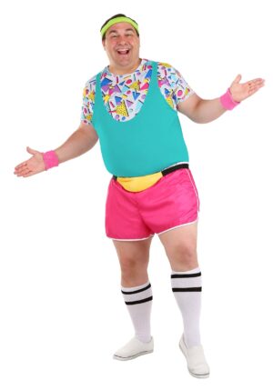 Plus Size Men's Work It Out 80s Costume