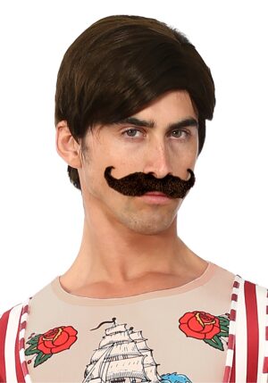 Men's Strongman Wig and Mustache Costume Kit | Costume Accessories