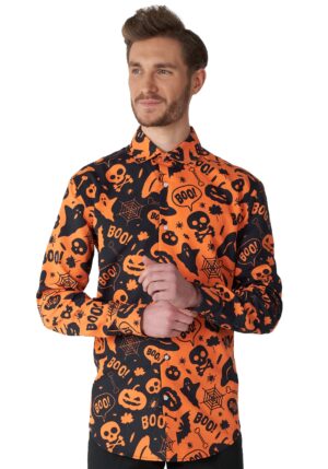 Suitmeister Button Up Men's Halloween Icon Shirt | Halloween Apparel