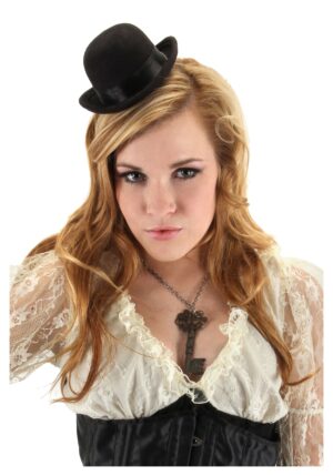 Mini Black Bowler Costume Hat | Costume Accessories