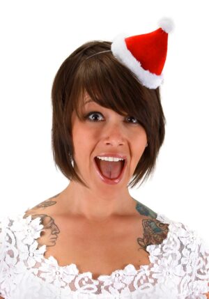 Plush Costume Hat Mini Santa