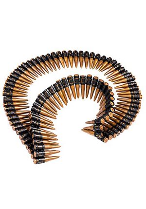Molded Bullet Costume Belt Accessory | Military Accessories