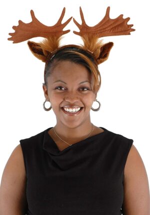 Moose Antlers & Ears Costume Headband