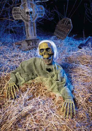 45-Inch Moss Grave Breaker Skeleton Decoration | Skeleton Decorations