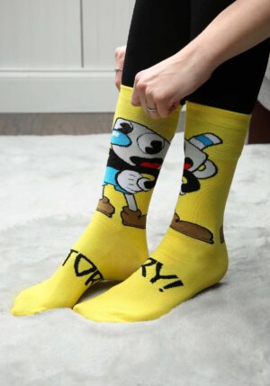 Cuphead: Mugman Victory! Crew Socks