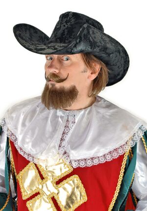 Black Musketeer Costume Hat