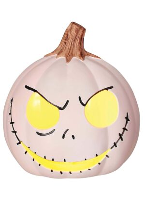 6-Inch Jack Skellington Light Up Pumpkin Decoration | Disney Decorations