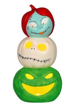 19-Inch Jack, Sally and Oogie Boogie Pumpkin Light Up Decoration | Disney Decorations