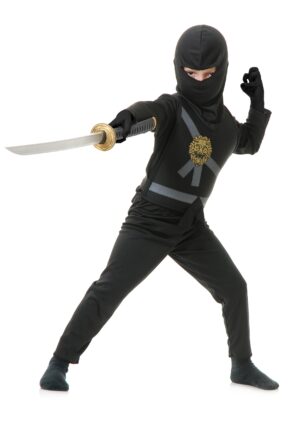 Ninja Master Kids Black Costume | Ninja Costume