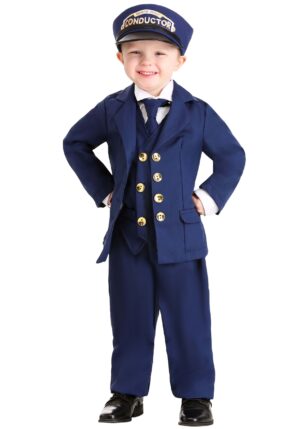 Boy's North Pole Train Conductor Toddler Costume | Uniform Costumes