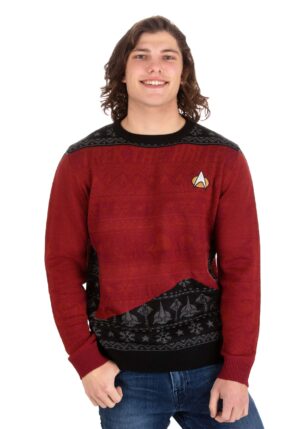 Star Trek "Trek the Halls" Adult Christmas Sweater | Holiday Sweaters