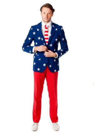 OppoSuits Stars and Stripes Men's Costume Suit