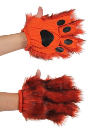 Orange Adult Fingerless Paws