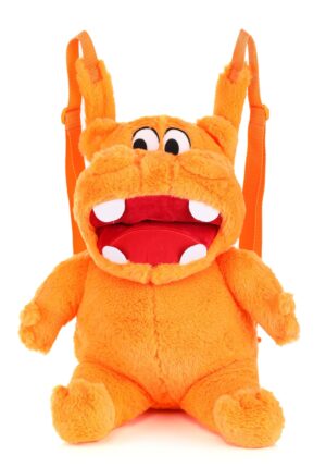 Hungry Hungry Hippos Orange Plush Backpack | Board Game Bags