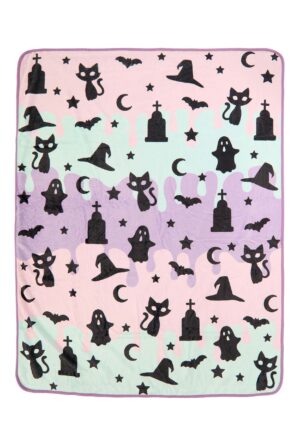 Pastel Halloween Comfy Blanket Throw | Halloween Blankets