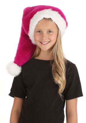 Pink Extra Long Santa Hat | Christmas Accessories