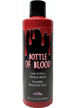 13.5 Fl Oz Vampire Costume Blood Bottle | Vampire Accessories