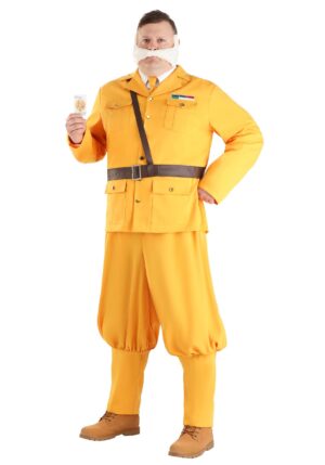 Plus Size Clue Colonel Mustard Men's Costume | Board Game Costumes