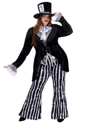 Plus Size Deluxe Dark Mad Hatter Women's Costume | Storybook Costumes