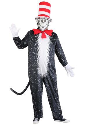 Plus Size Dr. Seuss "If I Ran Your School" Cat in the Hat Costume for Adults | Dr. Seuss Costumes