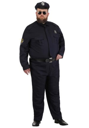 Plus Size Cop Costume for Men | Police Officer Costume