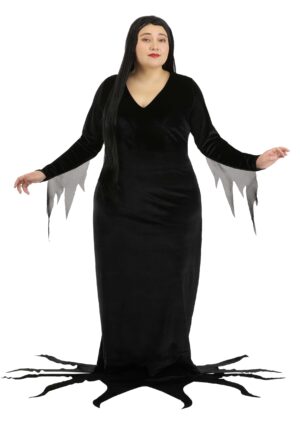 Plus Size 1960s Morticia Addams Women's Costume | Addams Family Costumes