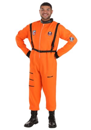 Plus Size Orange Astronaut Costume | Adult Astronaut Costumes