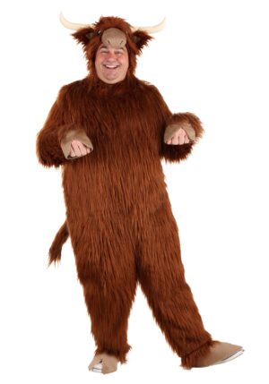Plus Size Adult Highland Cow Costume | Plus Size Animal Costumes