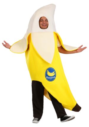 Plus Size Peeled Banana Adult Costume | Food Costumes