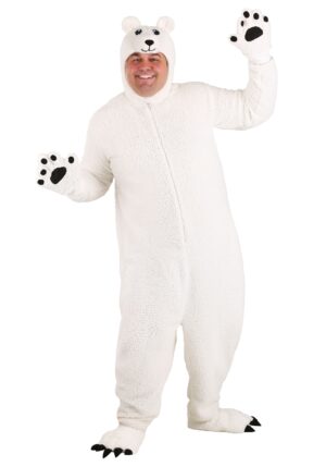 Adult Plus Size Arctic Polar Bear Costume | Animal Costumes