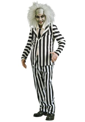 Men's Beetlejuice Plus Size Costume | Plus Size Movie Costumes
