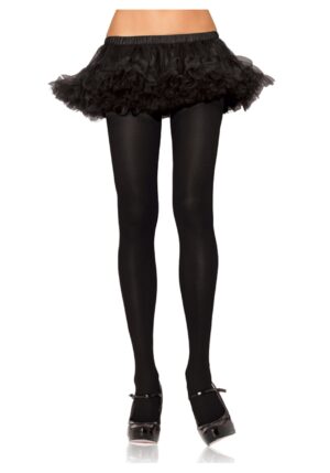 Plus Size Opaque Black Women's Costume Tights | Costume Tights