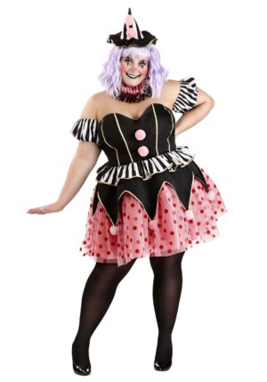 Women's Plus Size Cupcake Clown Costume | Adult Clown Costumes