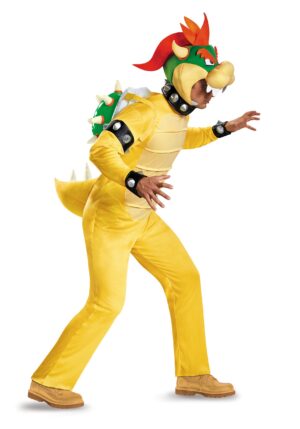 Plus Size Deluxe Adult Bowser Costume | Video Game Costumes
